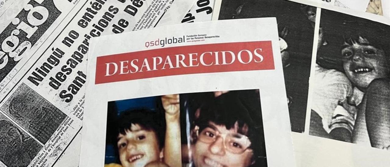 Cartell i pàgines de Regió7 sobre la desaparició