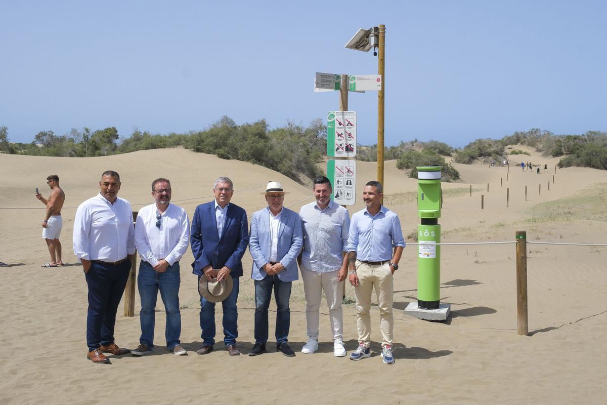 Autoridades del Cabildo y del ayuntamiento visitan las obras del proyecto Impulsa Maspalomas Autoridades del Cabildo y del ayuntamiento visitan las obras del proyecto Impulsa Maspalomas