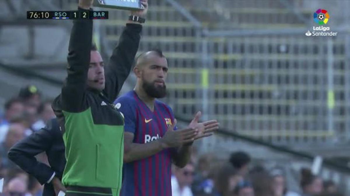 Arturo Vidal fue el único fichaje que jugó contra la Real Sociedad