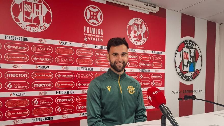 Luismi Luengo, jugador del Zamora CF: "Los grandes equipos se miden por cómo salen del bache"