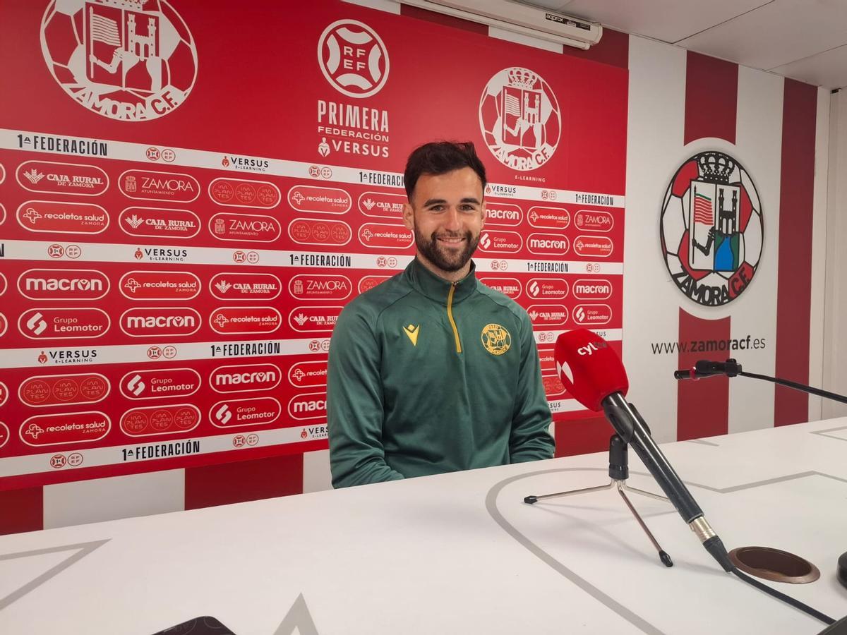 Luismi Luengo, en la sala de prensa del Ruta de la Plata