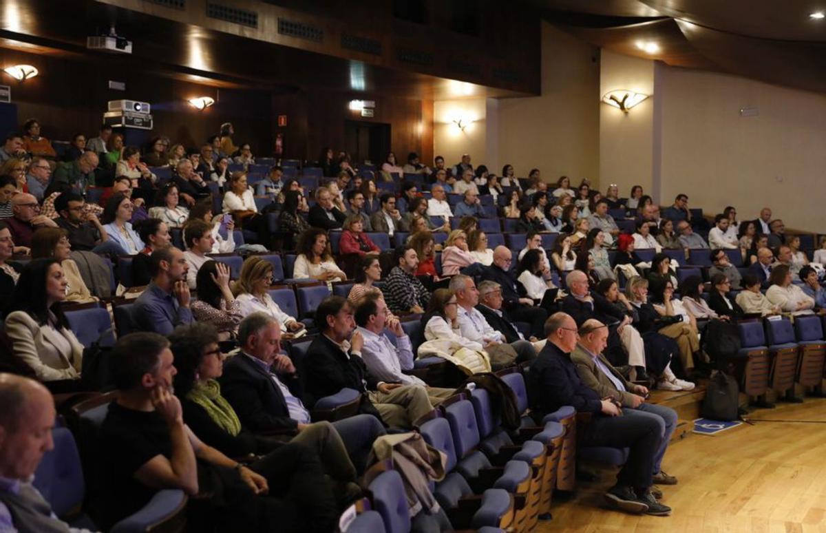 Asistentes a las sesiones que se desarrollaron en la sala de cámara del Auditorio Príncipe Felipe (Oviedo).