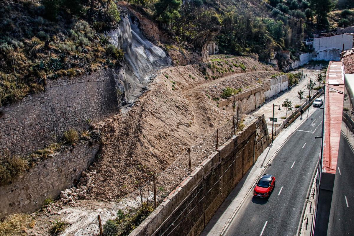 Estado actual de la ladera.