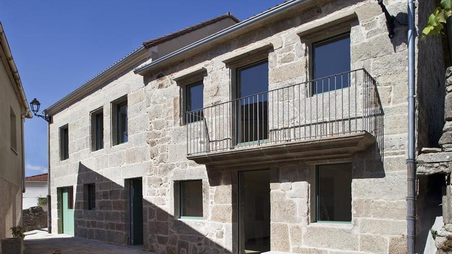 Casa del casco urbano de Cerdedo cuya rehabilitación opta a uno de los Premios COAG.