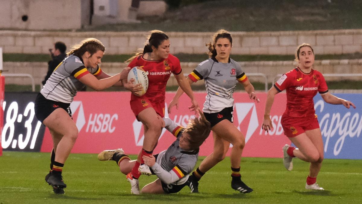 Las imágenes de las Series Mundiales HSBC de rugby 7 en Málaga