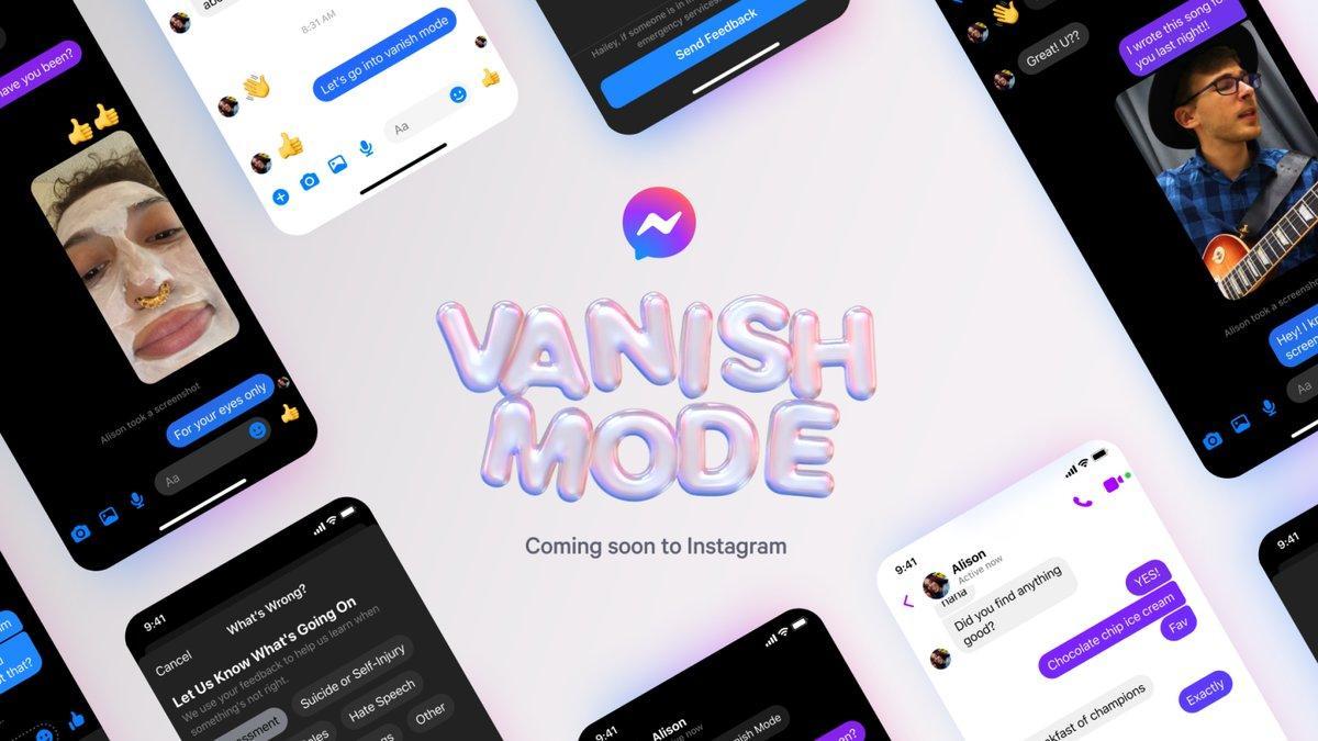 El nuevo 'Vanish mode' de Facebook Messenger.