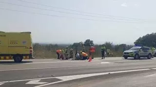 Mor l'acompanyant d'una moto en un accident de trànsit a Palau-saverdera