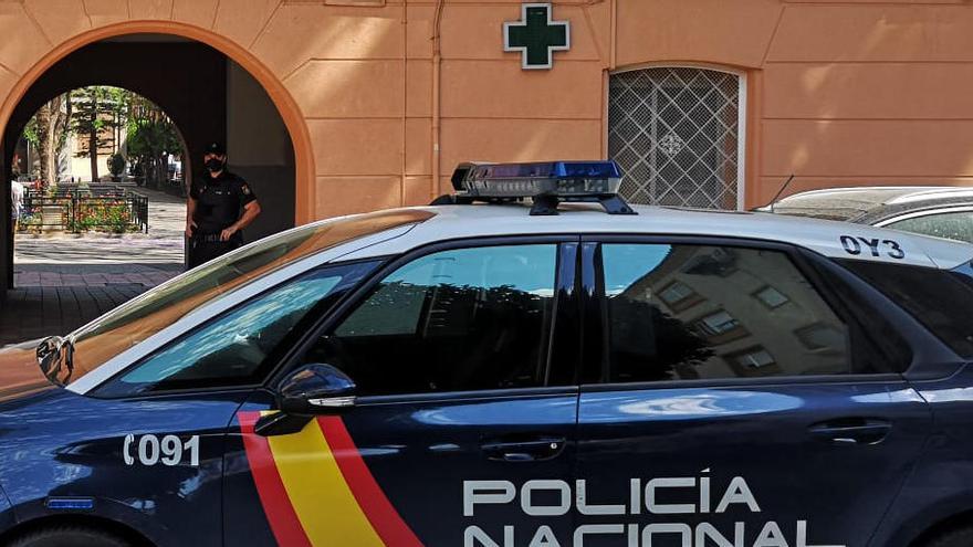 Policía Nacional en el lugar del suceso.