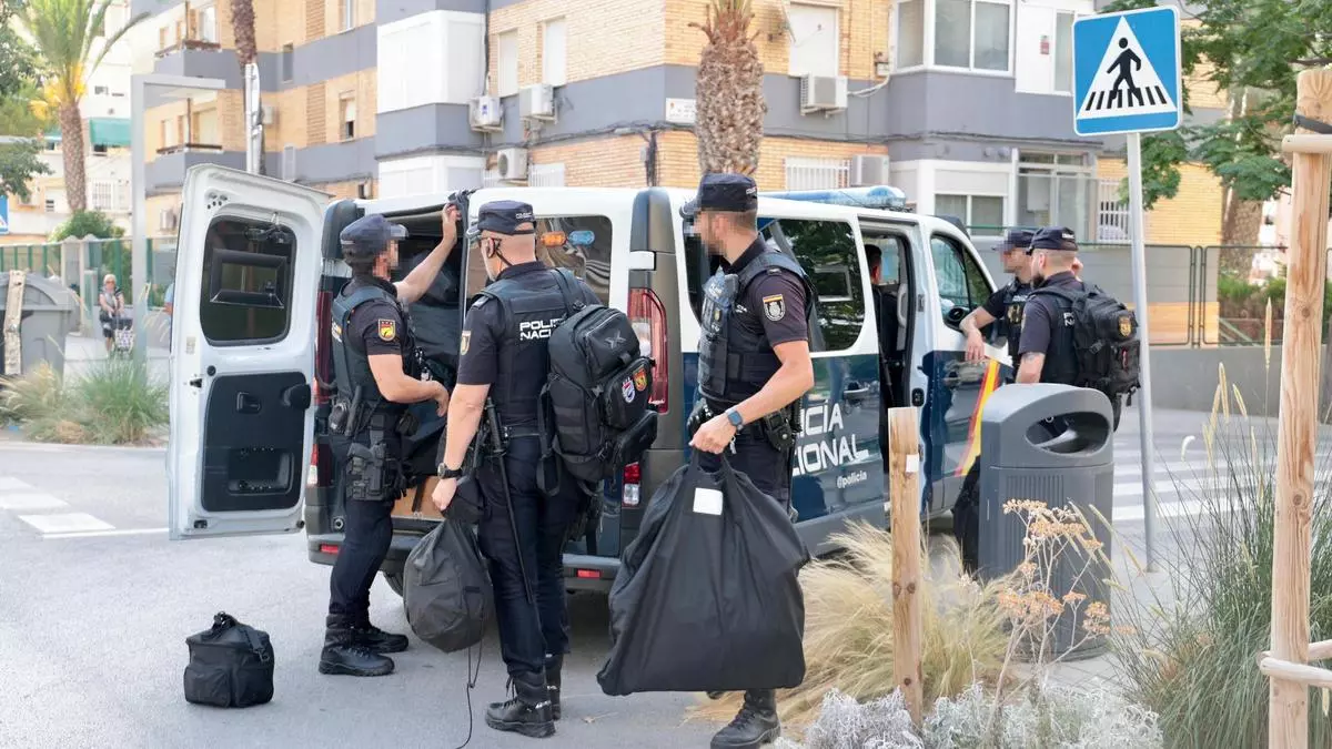 Diez detenidos en varios registros en Alicante contra la delincuencia organizada