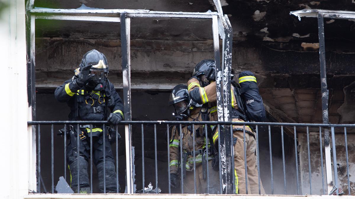 Alarma por un gran incendio en el centro de Ibiza