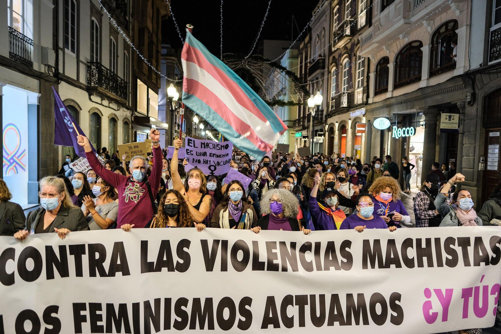 Manifestación del 25N en Las Palmas de Gran Canaria