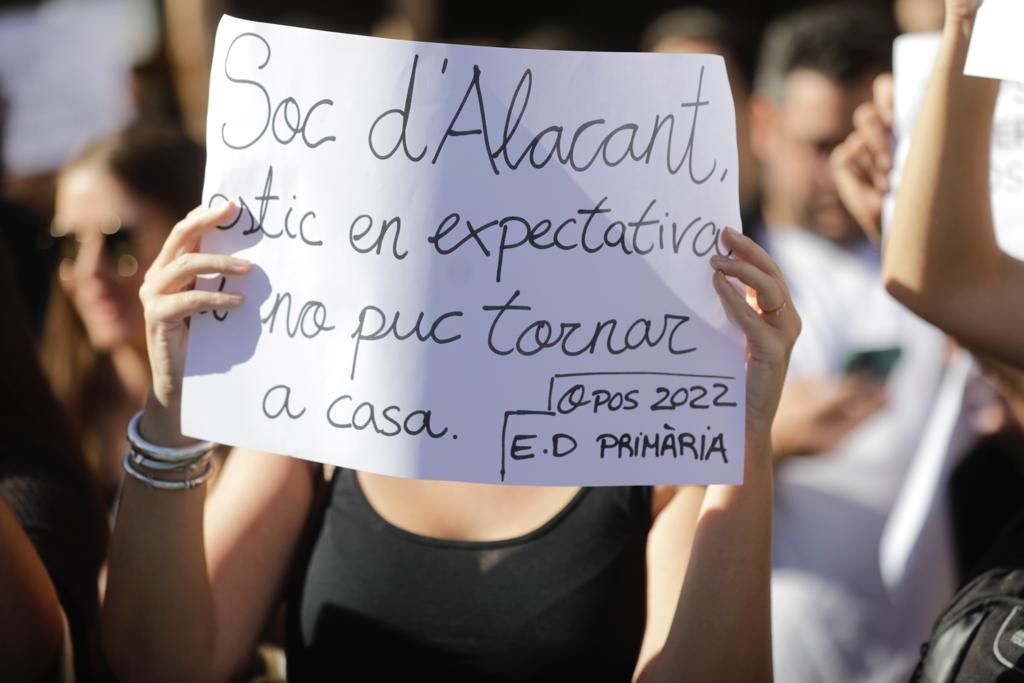 Protesta de docentes de Mallorca por el concurso de traslados