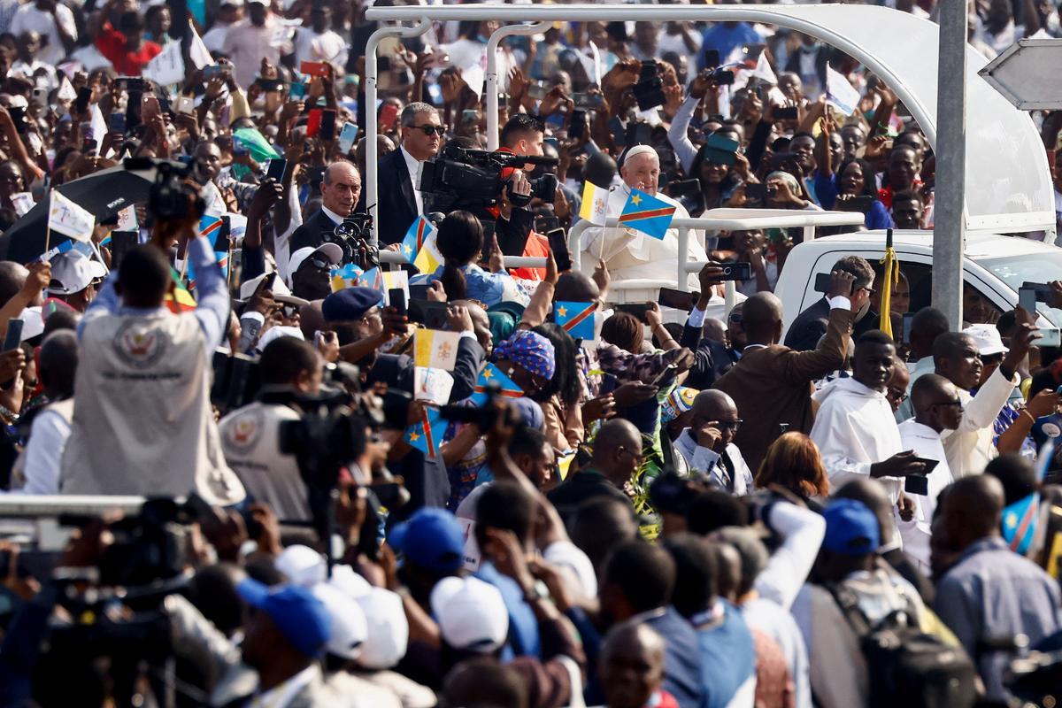 La visita del papa Francisco en el Congo