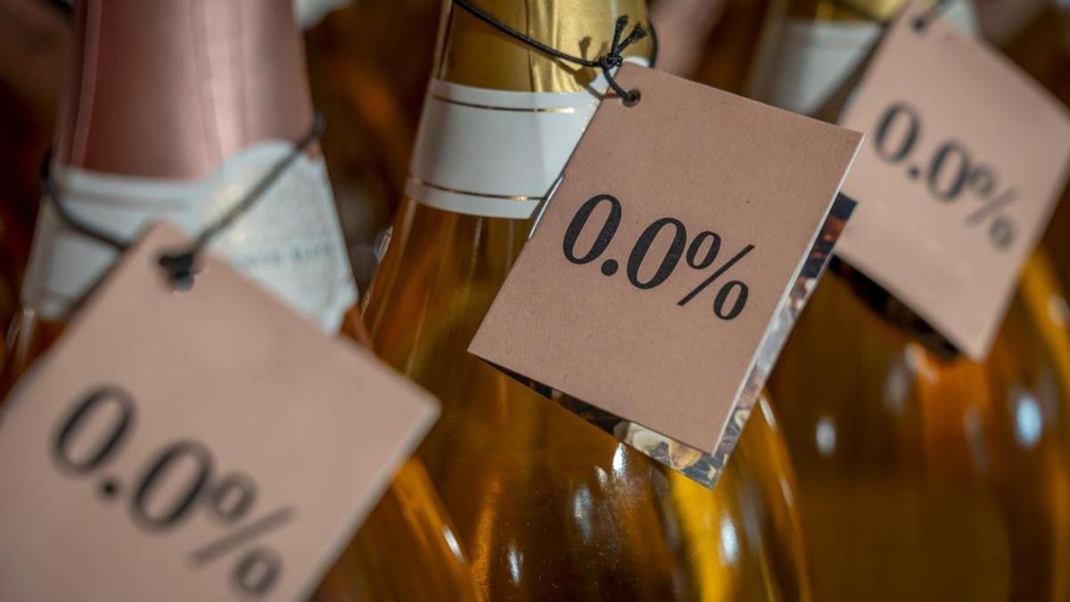 Vinos con la etiqueta 0.0%.