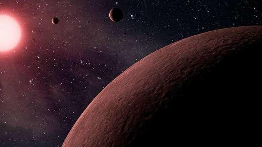 Científicos asturianos y canarios hallan tres exoplanetas del tamaño de la Tierra