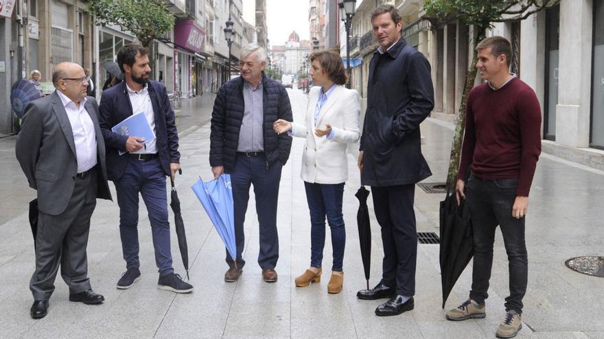 El PSOE critica el cierre de la calle Calvo Sotelo y apuesta por un modelo de horarios para el reparto