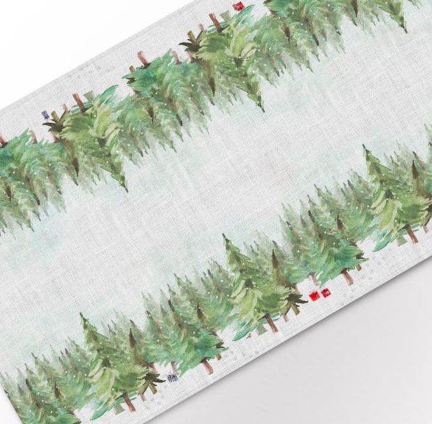 Camino de mesa navideño