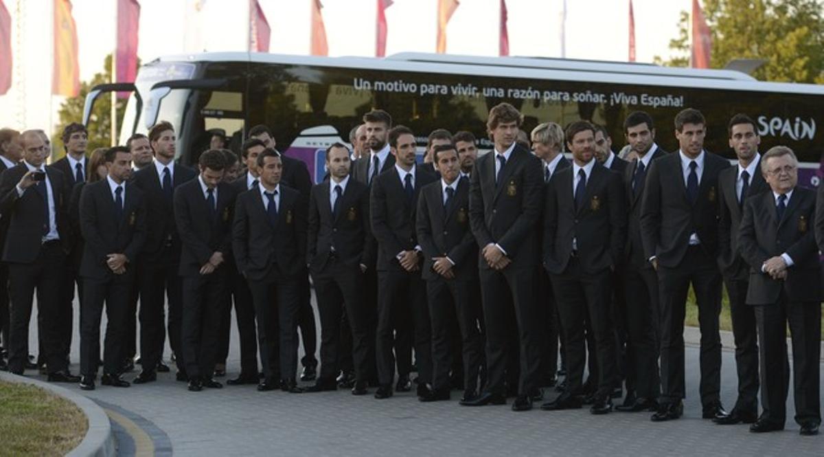 LLEGADA DE LA SELECCIÓN ESPAÑOLA