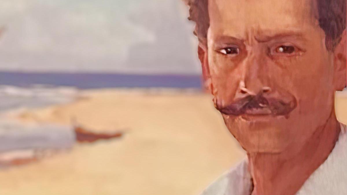 El maestro Serrano pintado por Claros