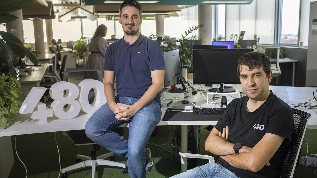 Alfredo Cebrián y Sergio Aguado, fundadores de Cuatroochenta