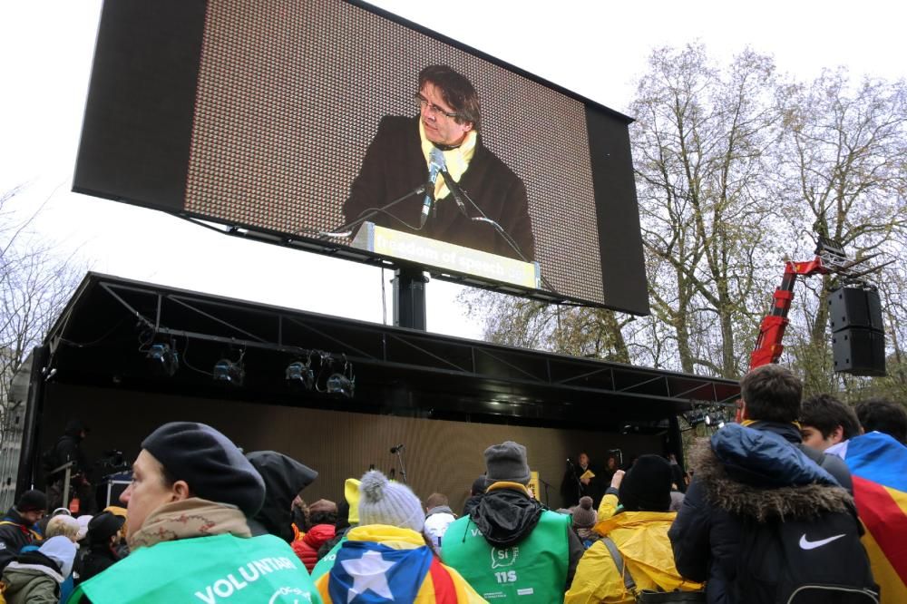 Manifestació independentista a Brussel·les