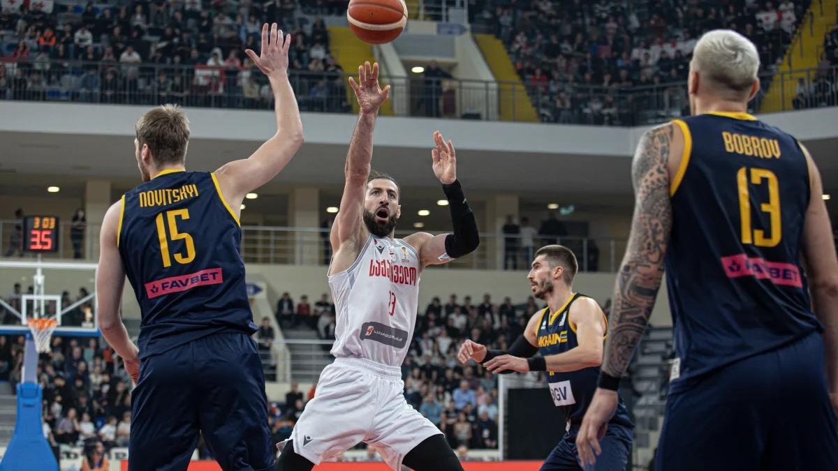 Shengelia jugó 30 minutos con Georgia pero no pudo llevar a su equipo a la victoria