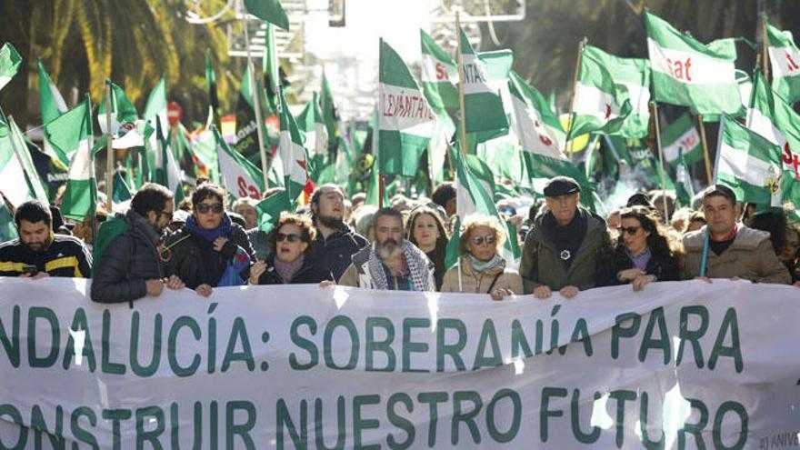 Unas 1.000 personas piden en Málaga la &quot;soberanía para construir futuro&quot; en Andalucía