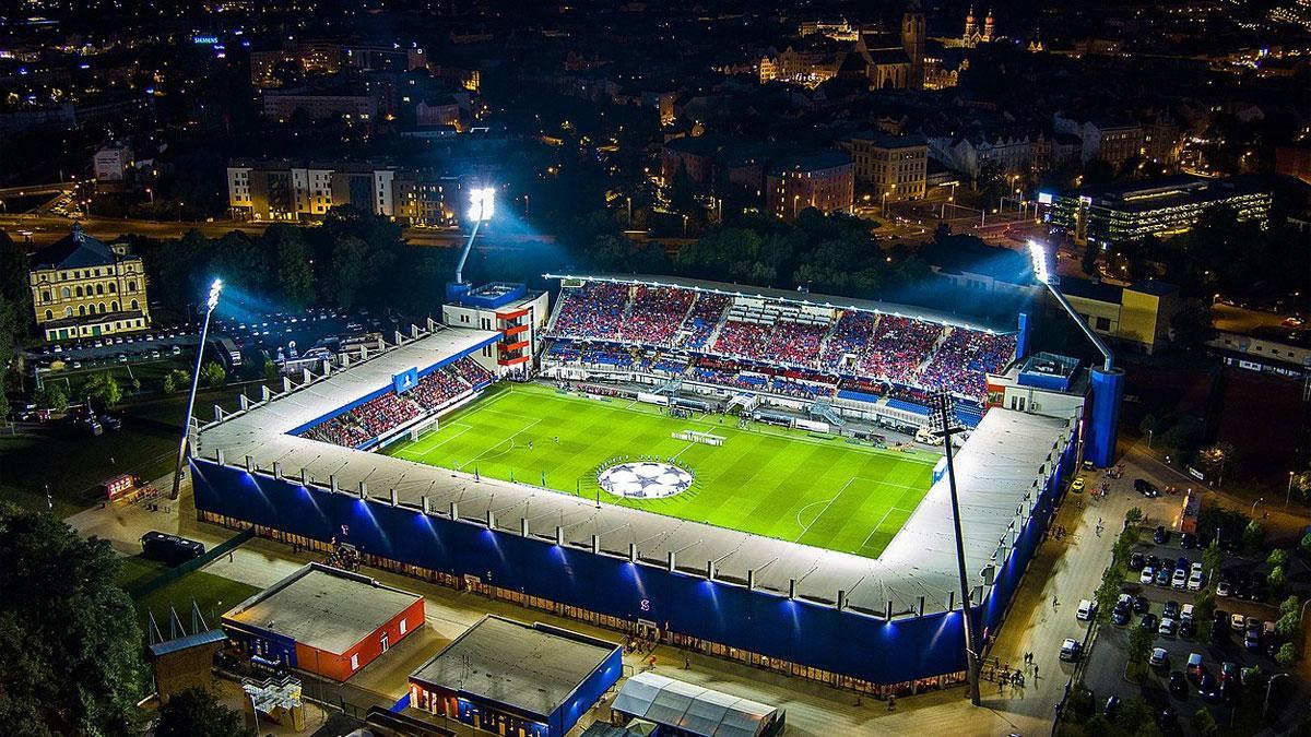 Imagen del Doosan Arena de Plzen, donde jugará el FC Barcelona este martes
