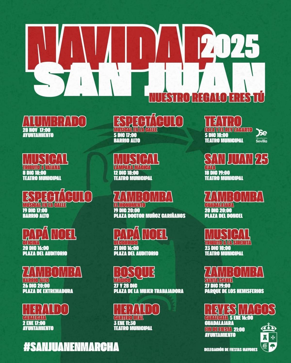 Programa de actividades navideñas de San Juan de Aznalfarache