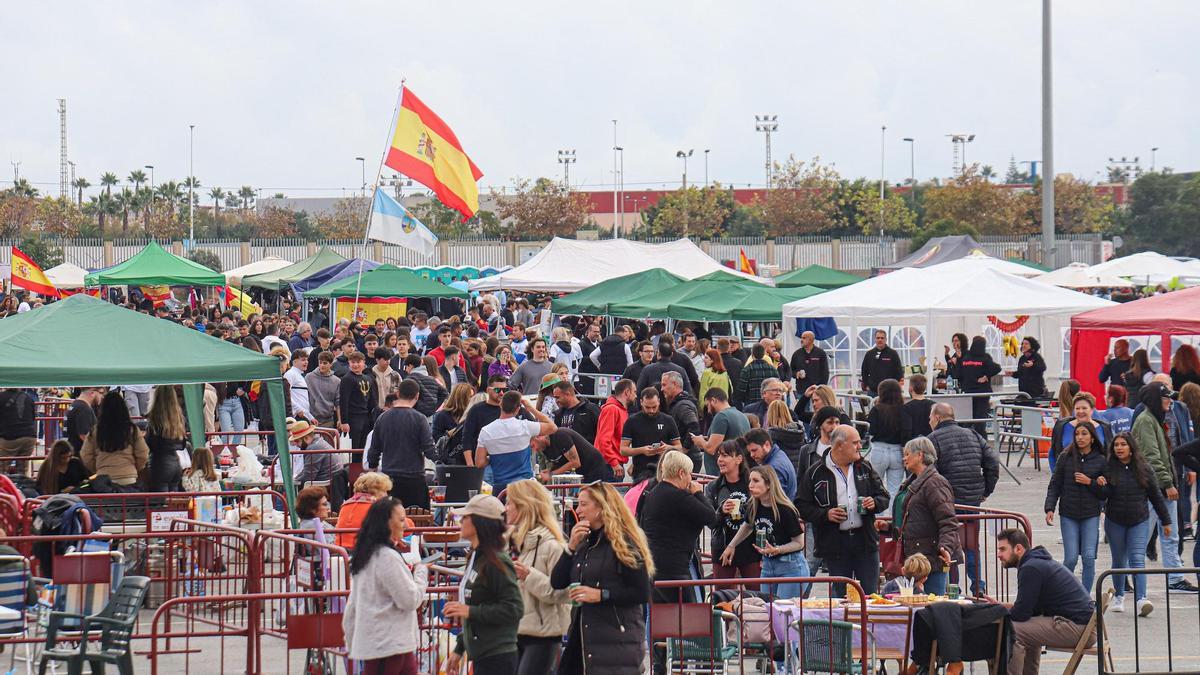 Aspecto de la celebración del día de las Paellas en Torrevieja
