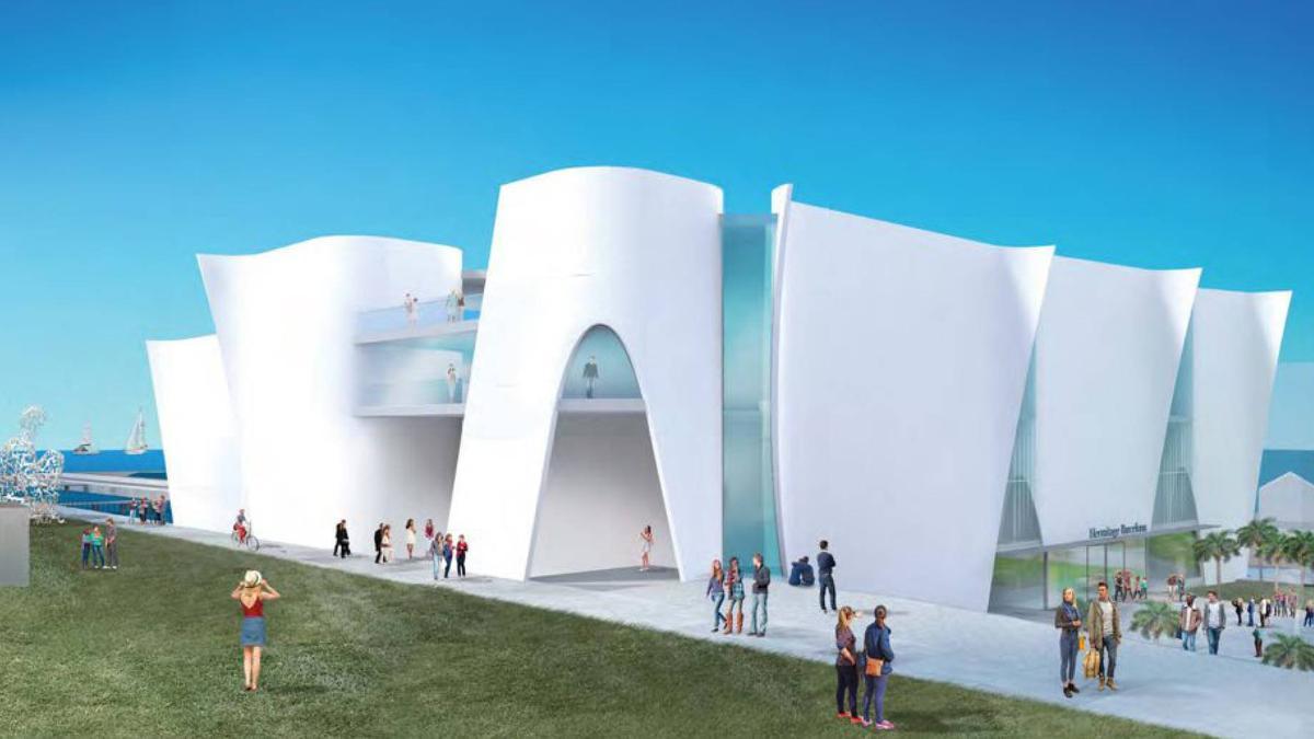 Imagen del proyecto de Toyo Ito para el Hermitage barcelonés.