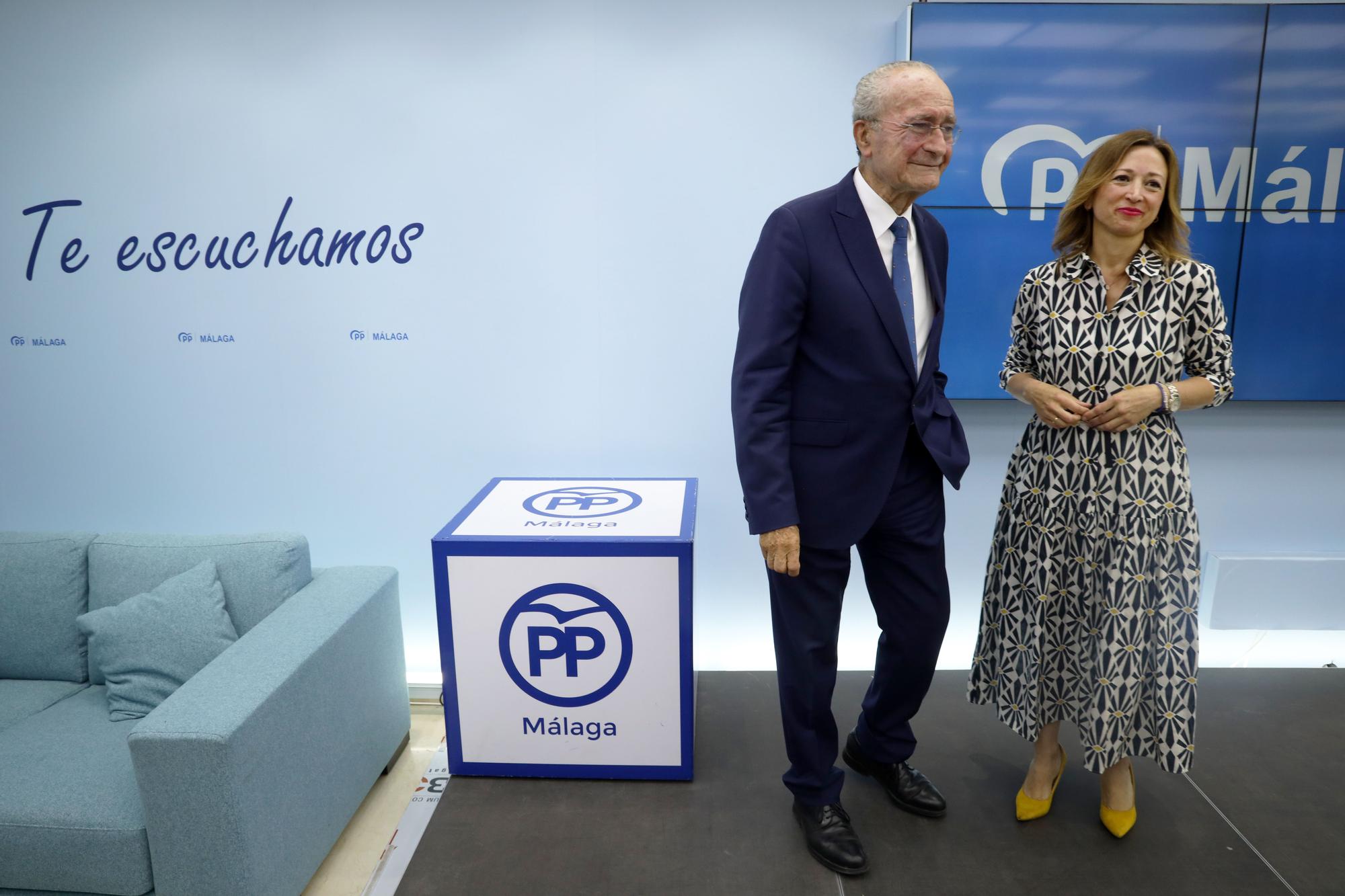 28M | Patricia Navarro y Paco de la Torre presentan la lista electoral del PP en Málaga capital
