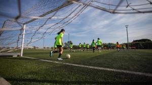 Campus de fútbol, el varano pasado.