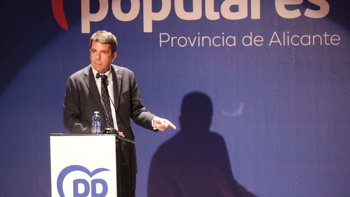 El presidente del PPCV, Carlos Mazón.