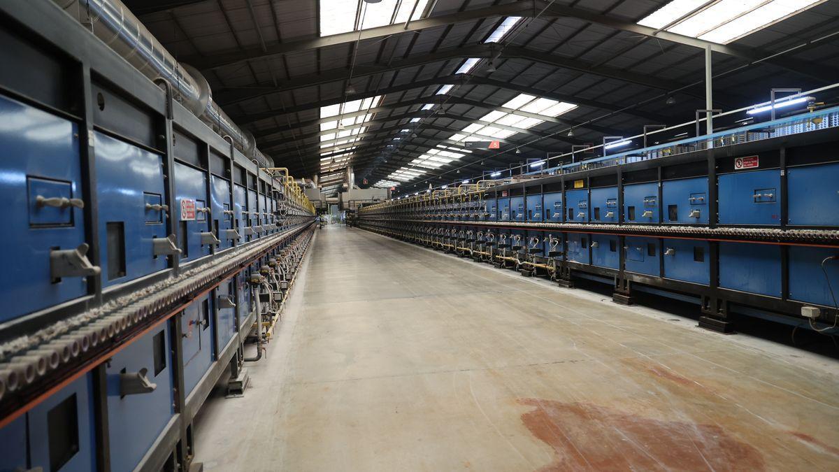 Interior de una empresa cerámica en la provincia de Castellón.