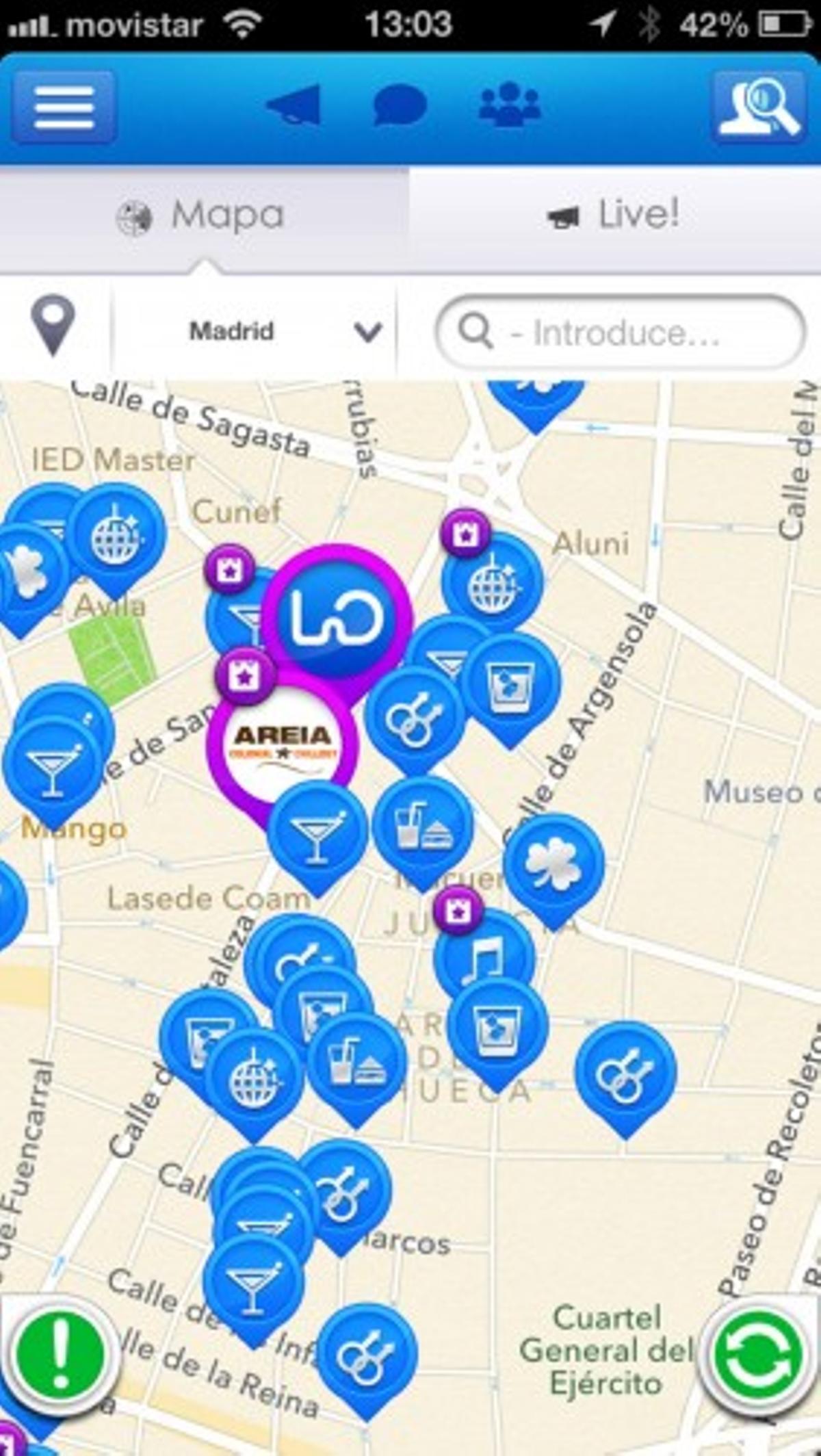 LIVECLUBS. El foursquare de los garitos nocturnos