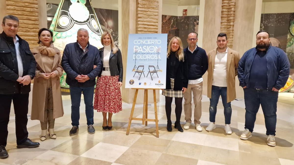 Tana García, José María Miñarro, María García y María Ángeles Mazuecos, centro, durante la presentación del concierto, este martes.