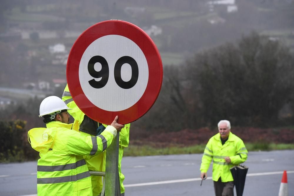 Nuevos límites a 90km/h en carreteras de A Coruña