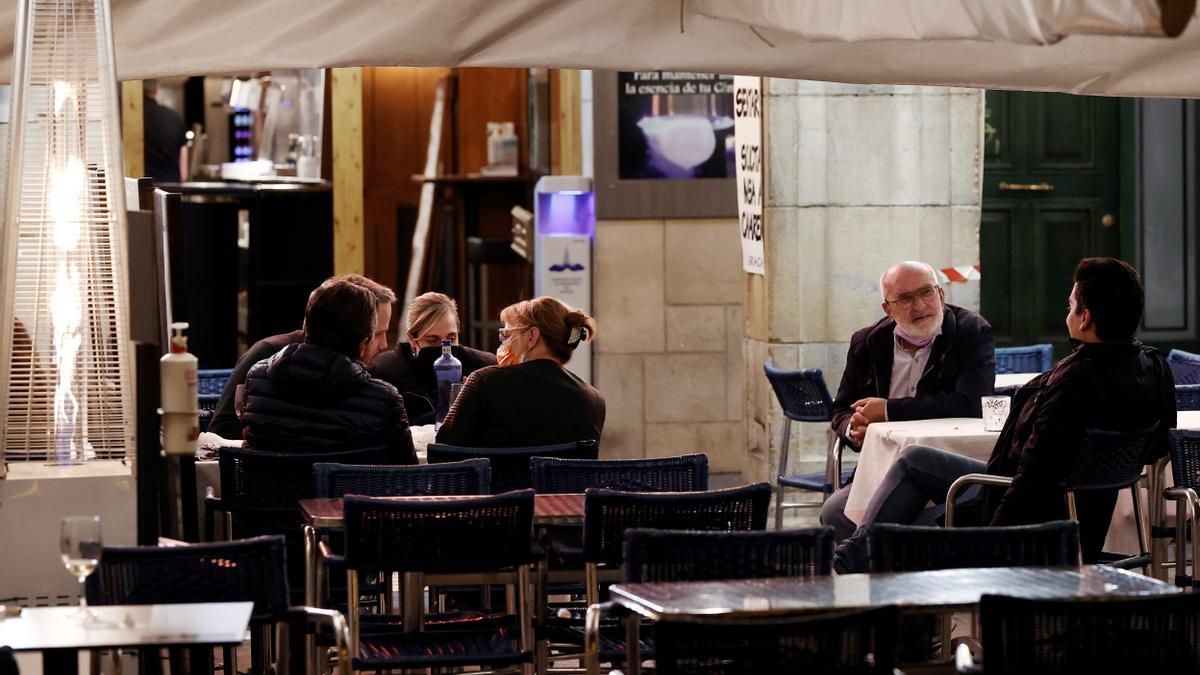 Una terraza en Pamplona.