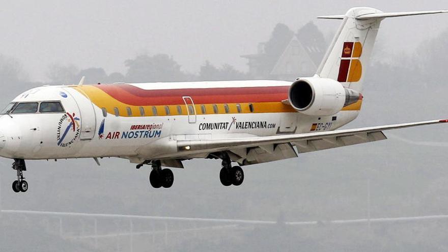 Un avión de la compañia Air Nostrum