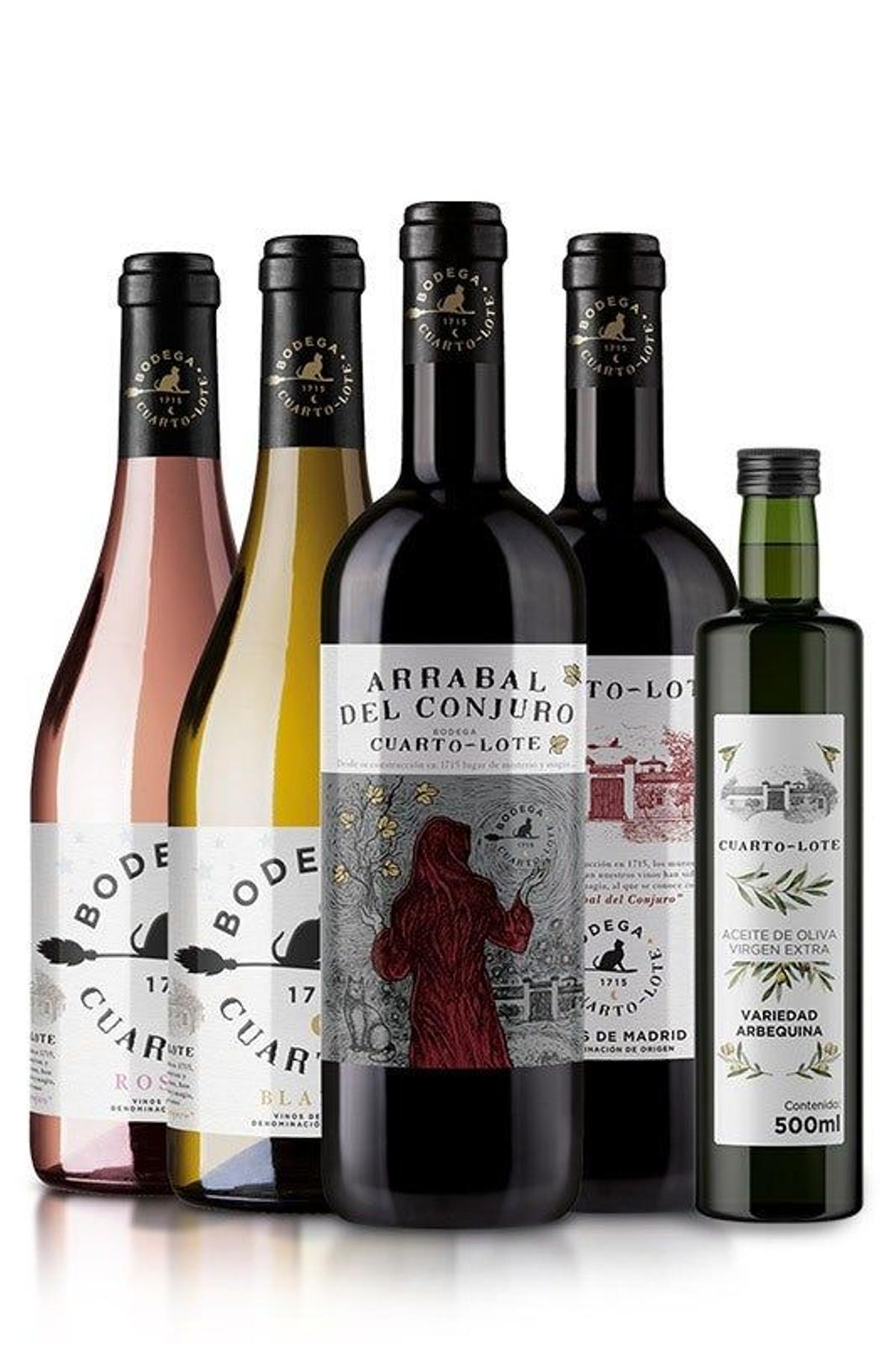 Caja de vinos y aceites personalizada en Bodega Cuarto Lote