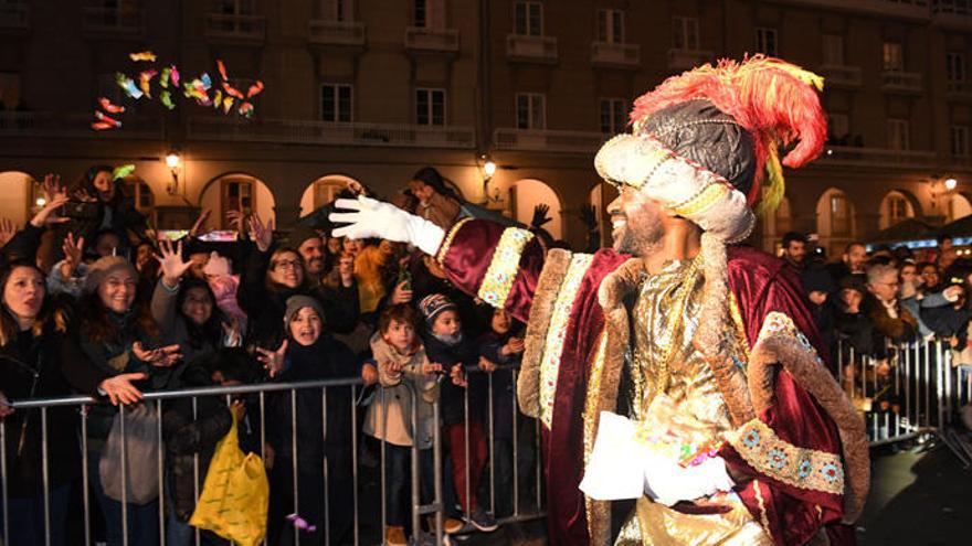 Cabalgata de Reyes en A coruña, en enero pasado.