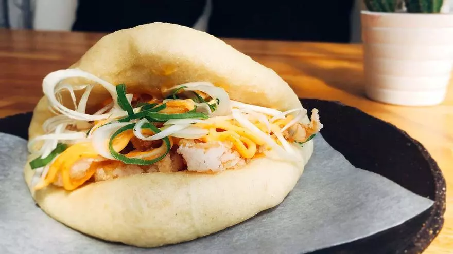 Bao de calamares a la andaluza