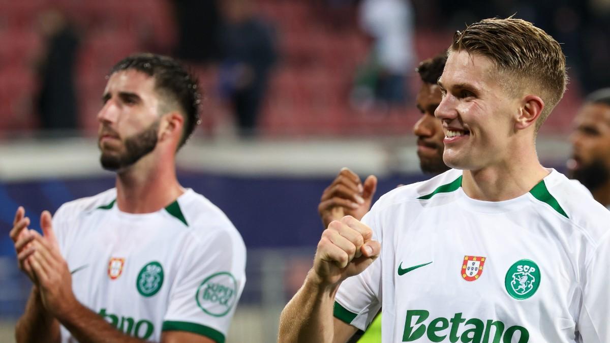 Gyokeres, antes de un partido