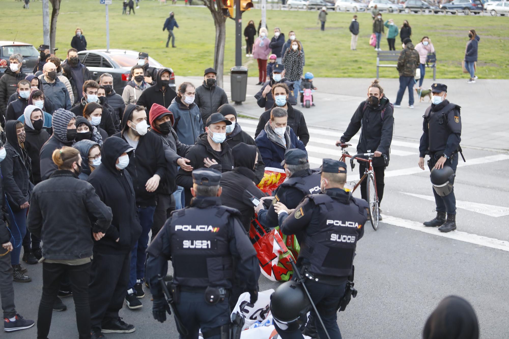 Nueva concentración de apoyo a Pablo Hasel en Gijón