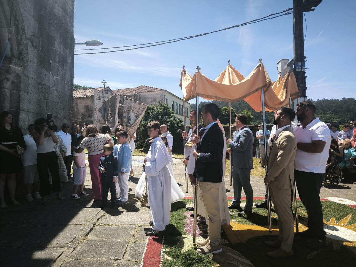 La celebración del Corpus de Cela, en Bueu La celebración del Corpus de Cela, en Bueu