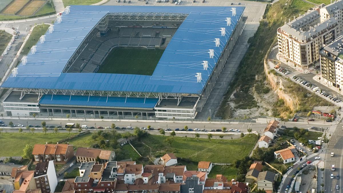 Vista del estadio Carlos Tartiere.