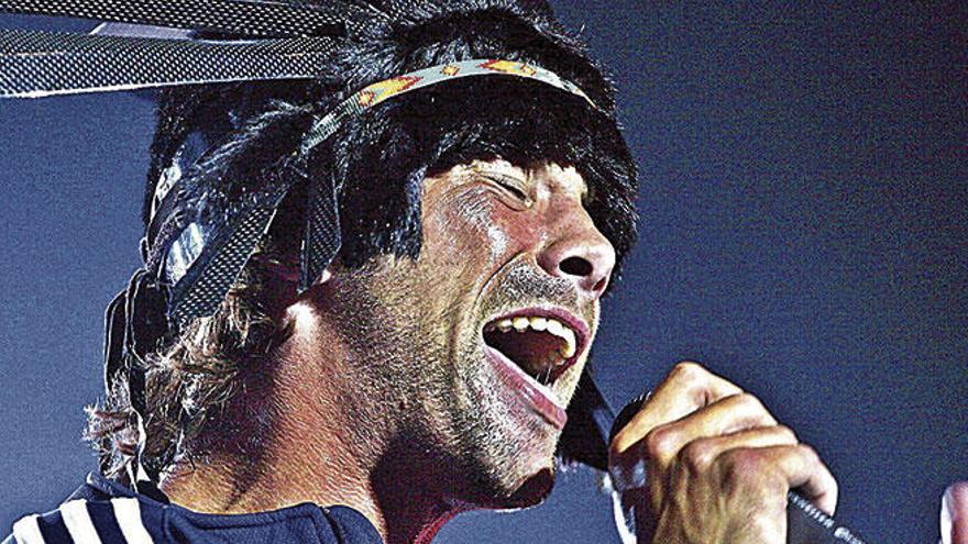 Jamiroquai, en su última actuación hasta la fecha en Mallorca, en 2005.