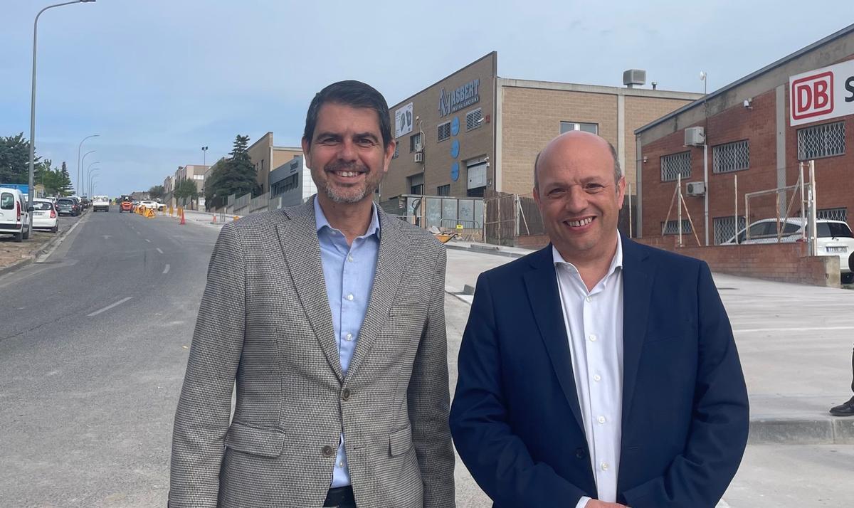 L'Alcalde Marc Castells i el president de l'AEPIC Joan Mateu