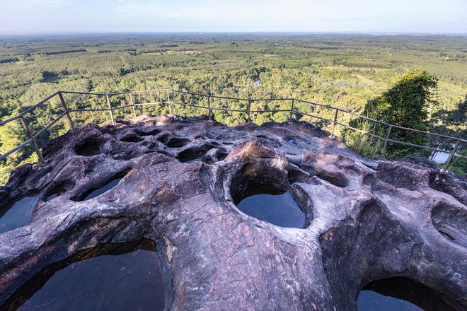 Formación rocosa en el parque nacional Phu Sang de Tailandia